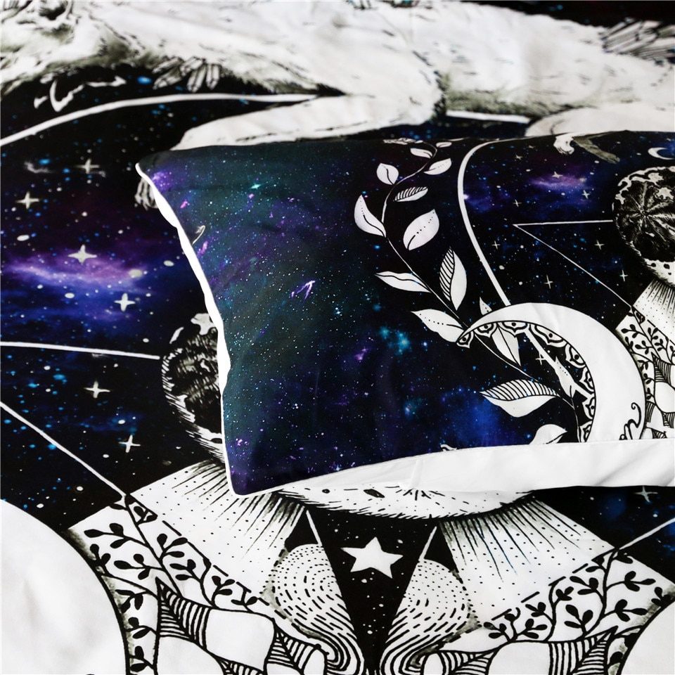 Cosmic Wolf Bedding Set