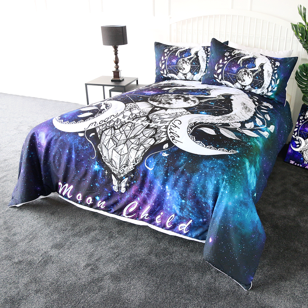 Cosmic Wolf Bedding Set