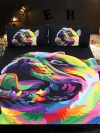 Watercolor Bulldog Bedding Set