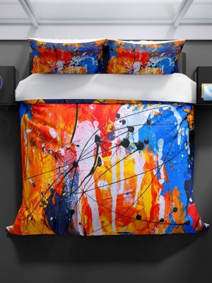 Abstract Paint Splash Bedding Set