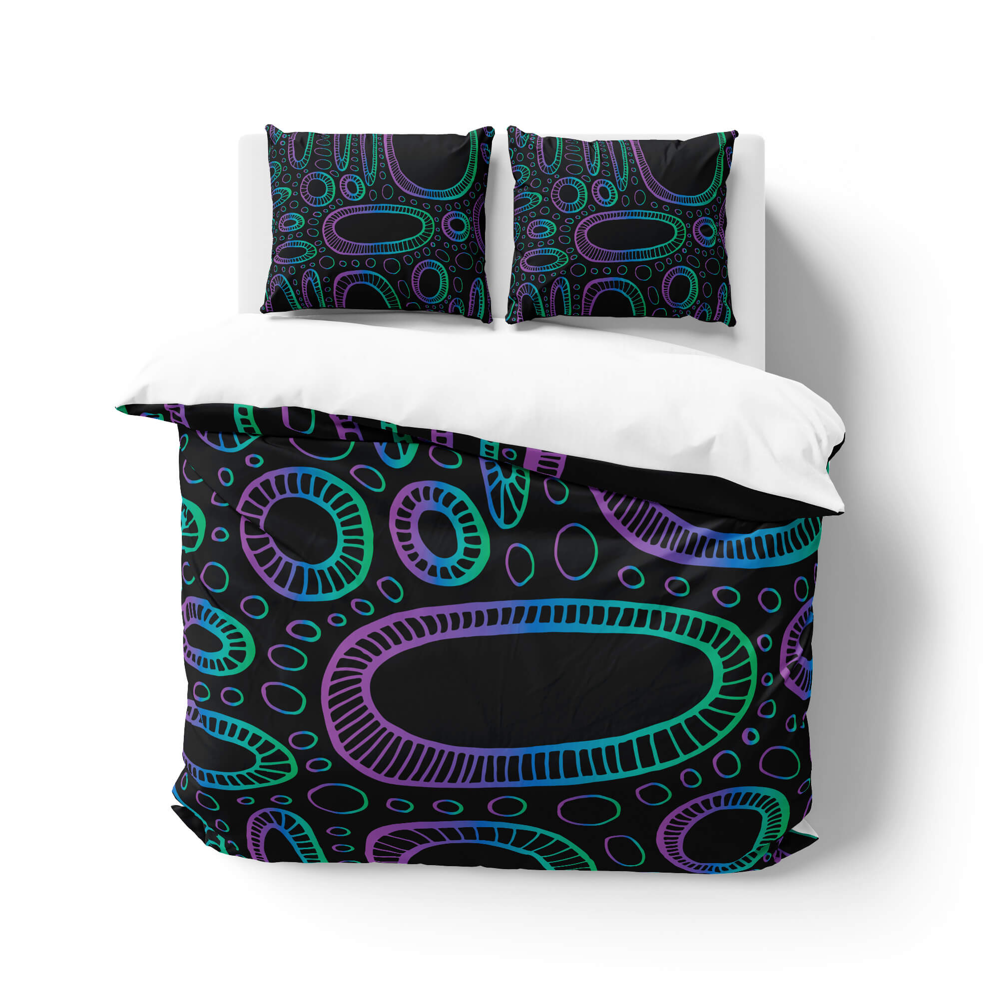 alien-circles-bedding-set
