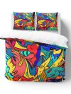 Colorful Swirls Bedding Set