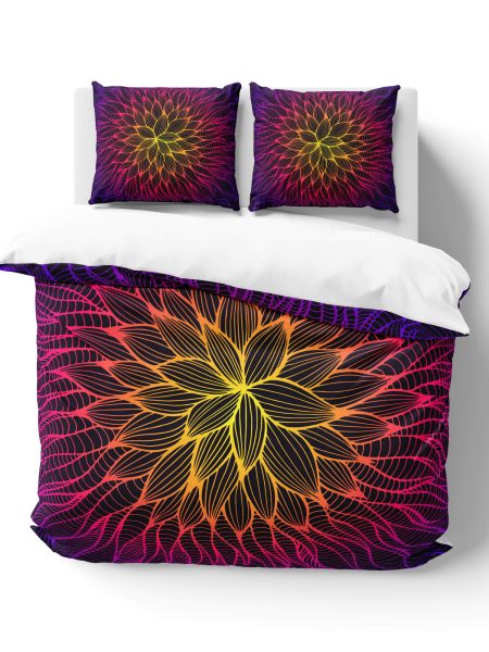psychadelic-flower-bedding-set