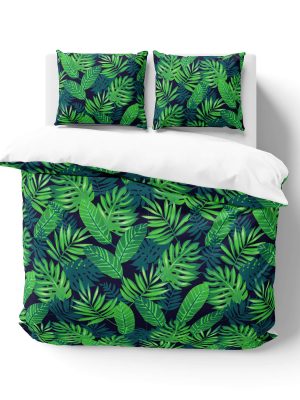 tropical-leaves-pattern-bedding-set