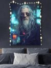 Cyberpunk Gandalf Tapestry