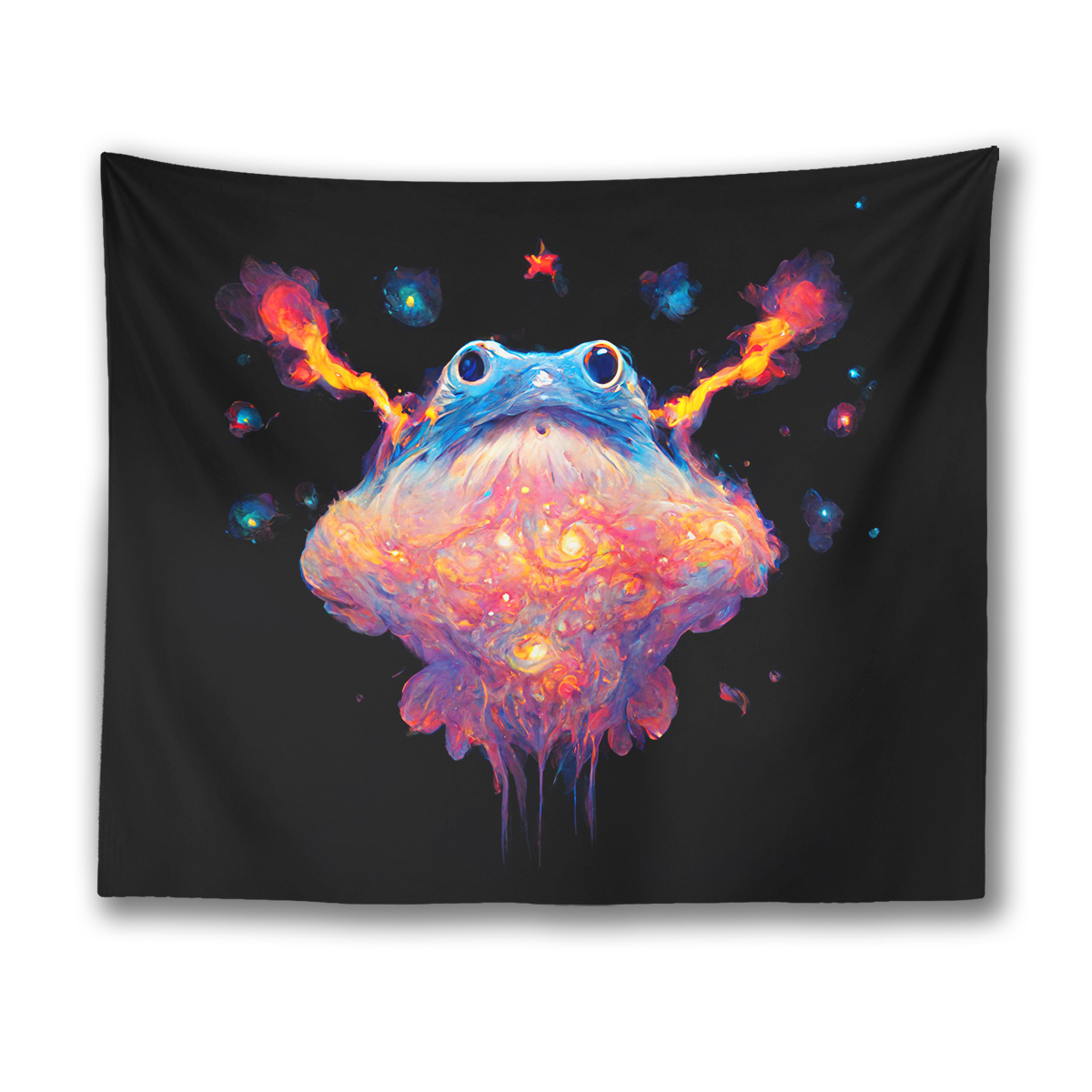 Exploding Frog Big Bang Tapestry