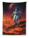 Giant Astronaut on Mars Tapestry