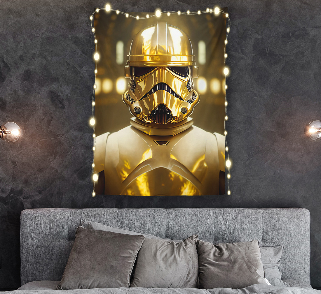 Gold Plated Stormtrooper Tapestry