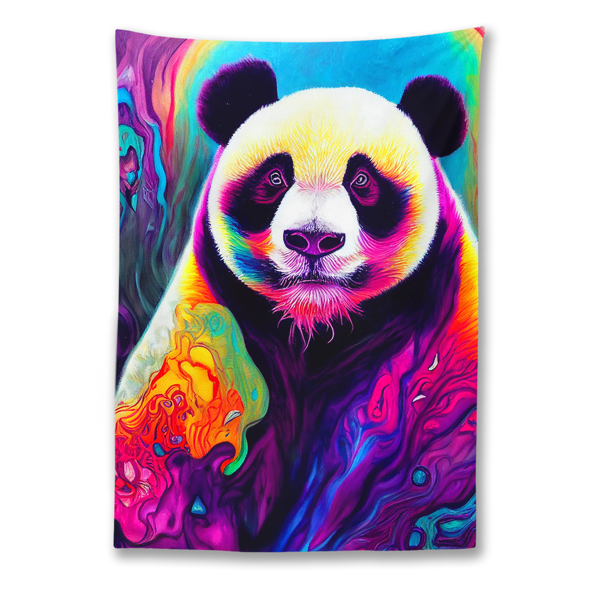 Hallucinating Panda Tapestry