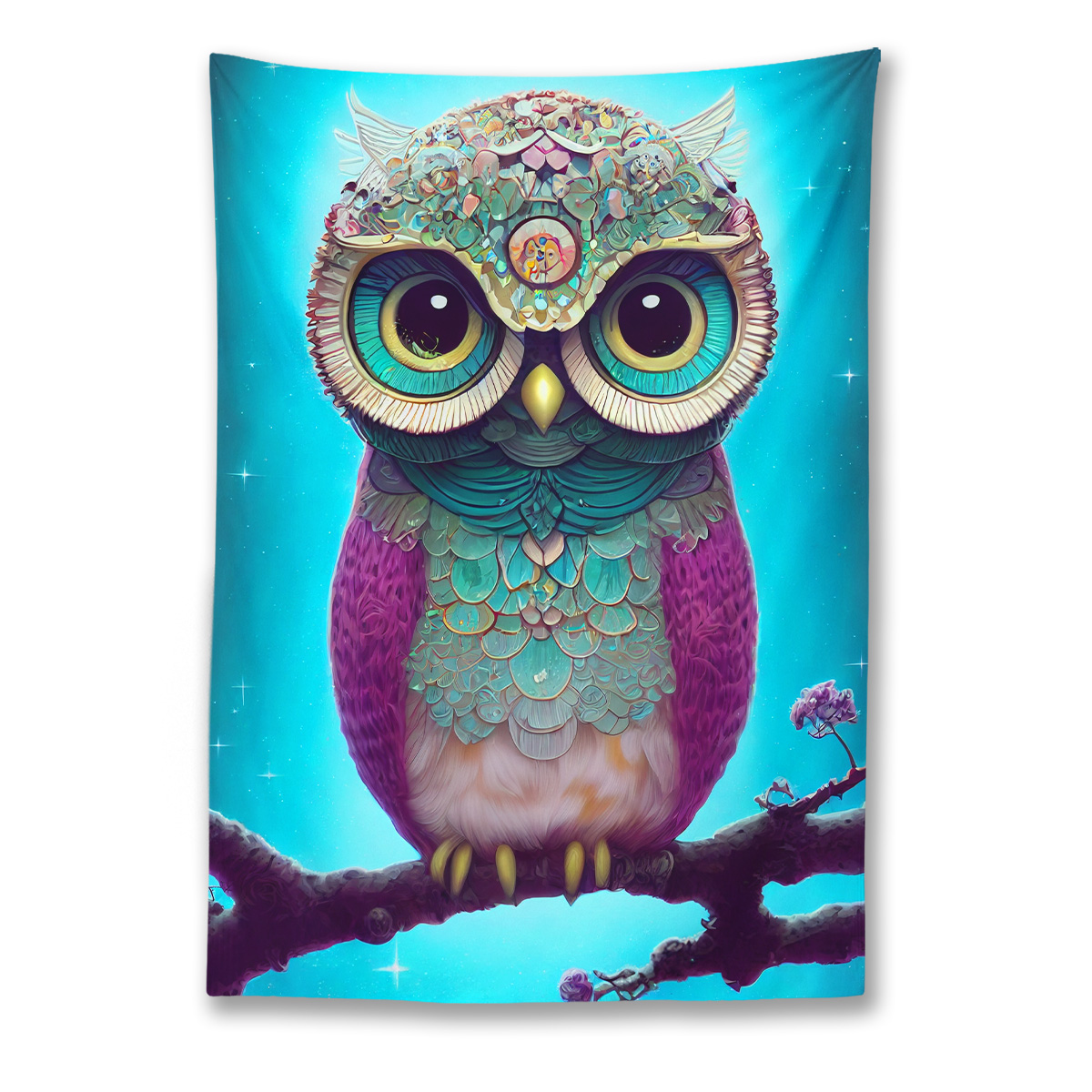 Kawaii Owl Tapestry