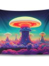 Nuclear Mushrooms Tapestry