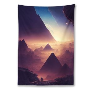 Pyramid Planet Tapestry