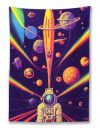 Retro Psychedelic Astronaut Tapestry