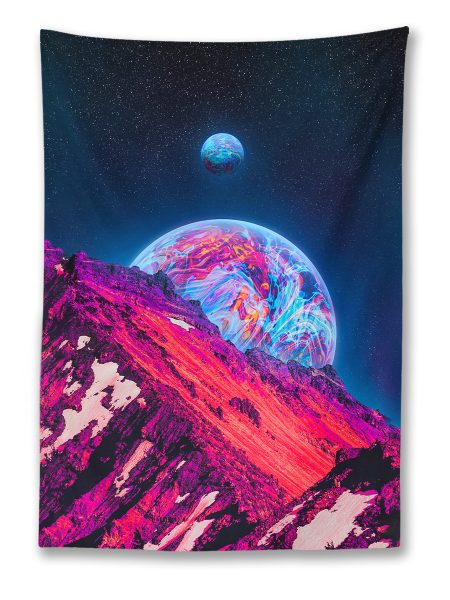 Pink Planet Dreams Tapestry