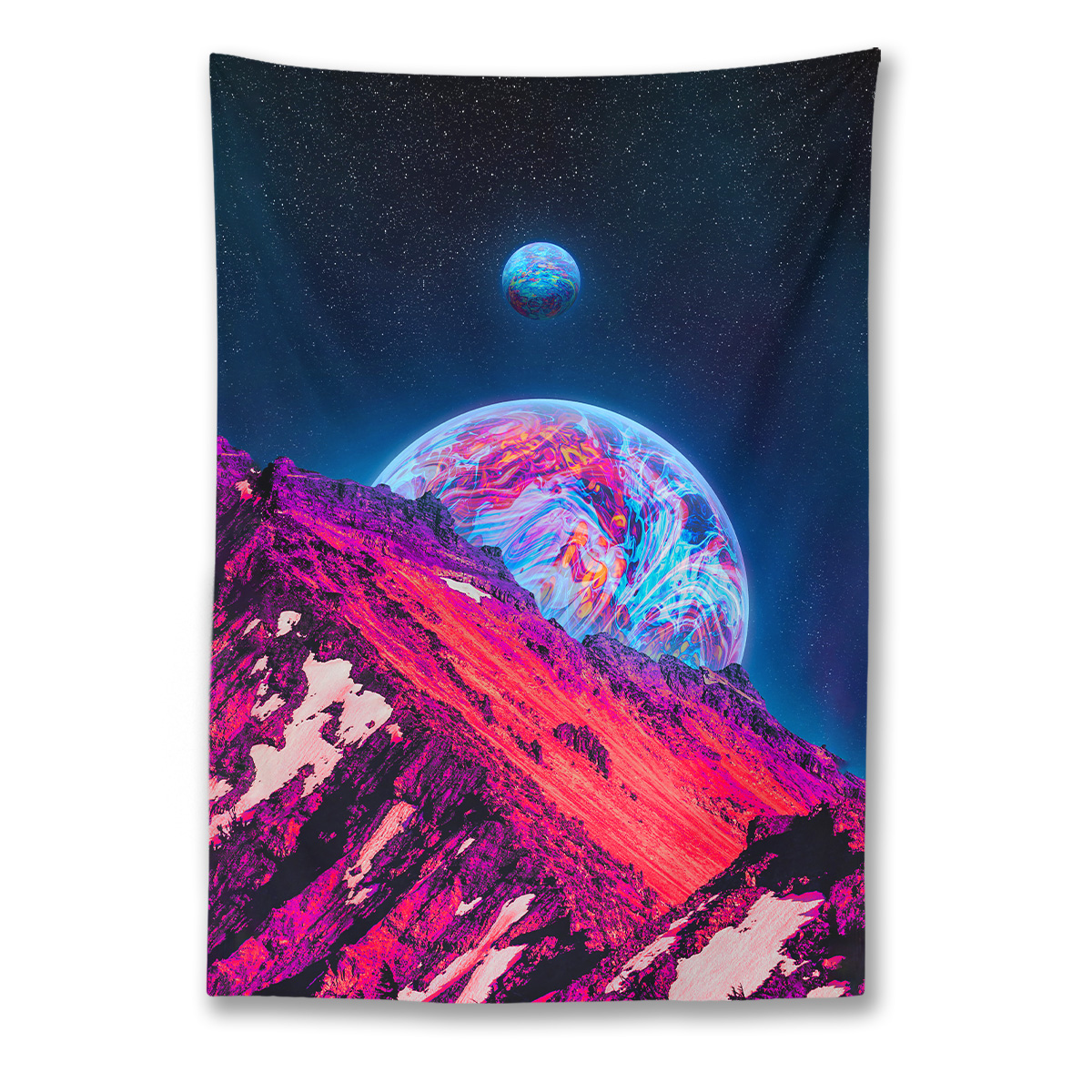 Pink Planet Dreams Tapestry