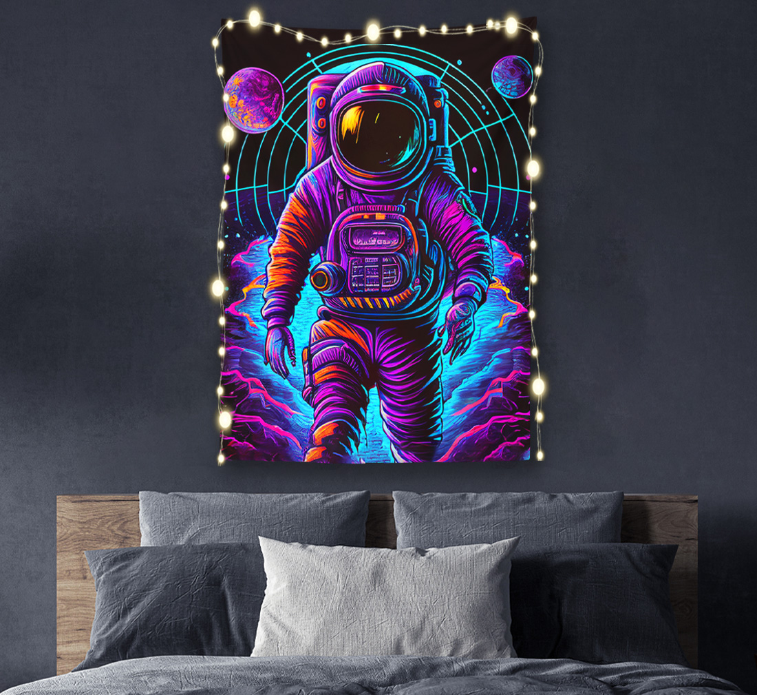 Quantum Astronaut Tapestry