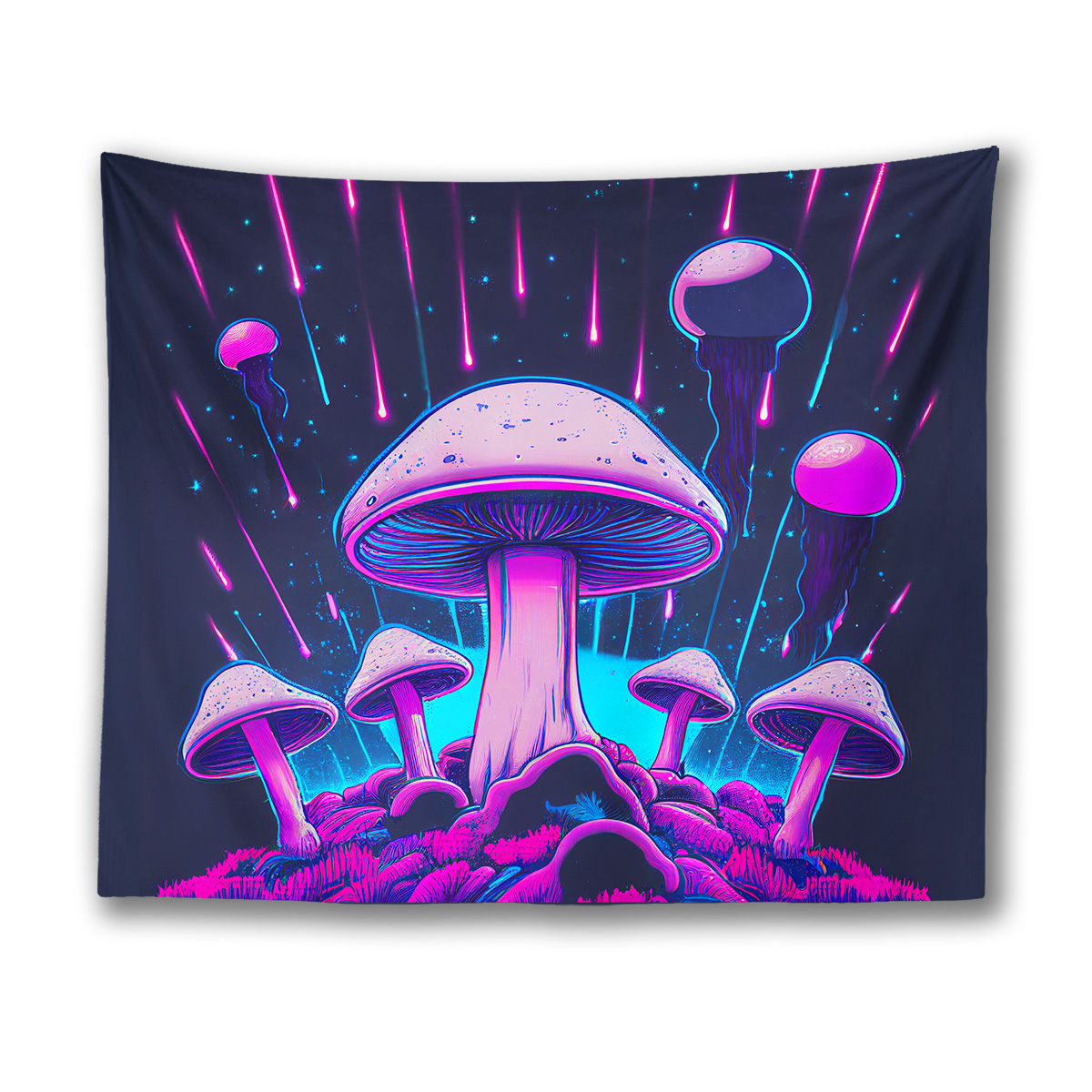 Mushroom Takeoff Tapestry