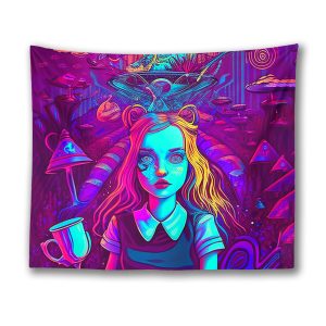 Psychedelic Alice Tapestry