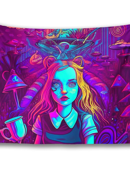 Psychedelic Alice Tapestry