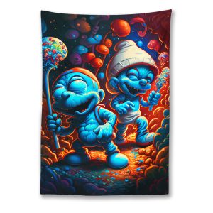 Smurfedelic Tapestry
