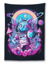 Trippy Space Cat Tapestry